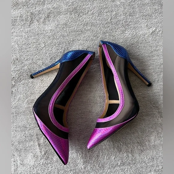 Guess GWCIERA Purple and Blue Heels - Size 8.5 - Picture 3 of 6